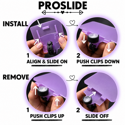 ProSlide 2-Pack for The Ledge | Slide-On Lash Tile Accessories