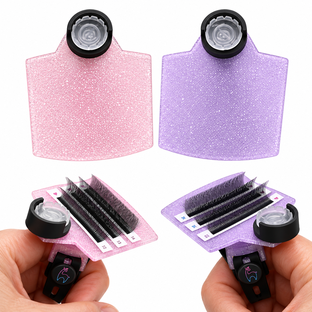 Lash Tile Ring – Adjustable Rotating Ring Palette for Glue & Lash Strip, Studio Tool for Lash Artists - The  Ledge by Llama Lashes