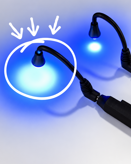 Wide Beam Gooseneck Head for Llama Lashes UV Lamp
